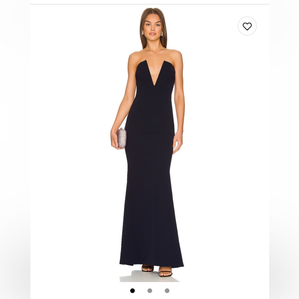 Katie May crush gown in navy!! NWT. more navy than the pictures appear